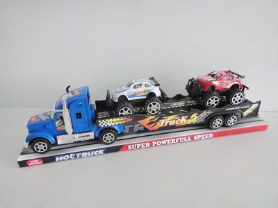 FRICTION TRUCK W/2 FREE WAY CAR RED/BLUE/BLACK - HP1036080