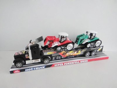 FRICTION TRUCK W/2 FREE WAY FARMER CAR RED/BLUE/BLACK - HP1036081