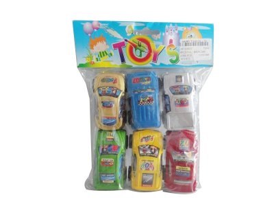 6PCS PULL BACK CAR - HP1036337