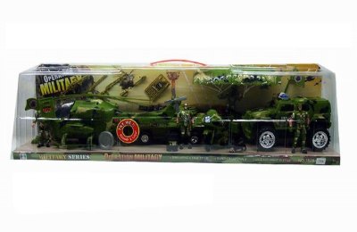 FRICTION MILITARY SET W/SOUND & LIGHT,INCLUDE 2 BUTTON CELL - HP1036661