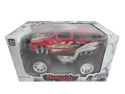 FRICTION OFFROAD RACING CAR RED/BLUE/SILVER - HP1036675