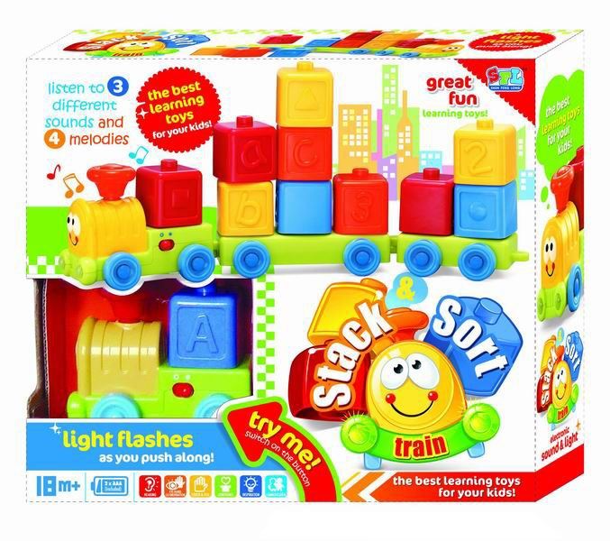 BUILDING BLOCK TRAIN W/LIGHT & MUSIC INCLUDED BATTERY - HP1036746