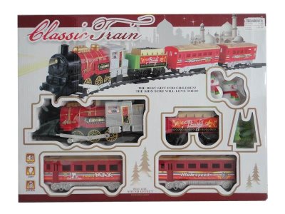 FATHER CHRISTMAS B/O RAIL TRAIN W/LIGHT & MUSIC - HP1037020