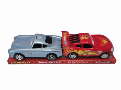 2PCS FRICTION CAR  RED/BLUE - HP1037223