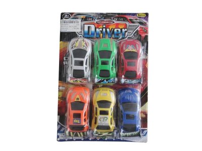 6PCS PULL BACK CAR  - HP1037312