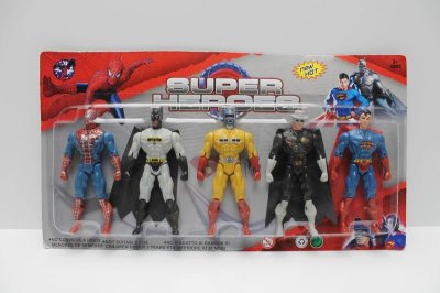 SUPER HEROES W/LIGHT 5PCS - HP1037487