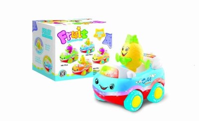 B/O CARTOON CAR W/LIGHT & MUSIC & BUMP AND GO  - HP1037529
