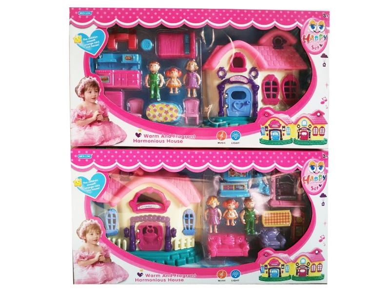 VILLA W/LIGHT & MUSIC 2ASST - HP1037716