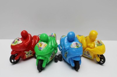 PULL BACK MOTORCYCLE （NATURAL COLOR）RED/YELLOW/GREEN/BLUE - HP1037834