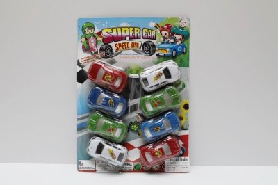 8PCS PULL BACK CAR (PAINTING) - HP1037874