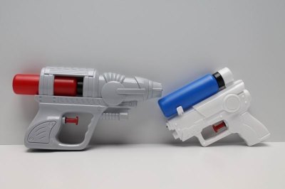 2PCS WATER GUN (SOLID COLOR) WHITE/GREY - HP1037913