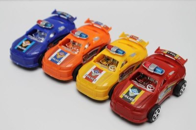 4PCS PULL BACK POLICE CAR RED/YELLOW/BLUE/ORANGE - HP1037992