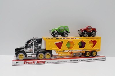 FRICTION BLOCK CAR W/LIGHT & MUSIC & 2 CAR - HP1038143