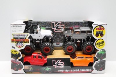2PCS FRICTION 4WD CAR W/ACCESSORIES - HP1038287