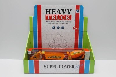 FRICTION CONSTRUCTION CAR W/LIGHT MUSIC 2COLOR 6PCS - HP1038819