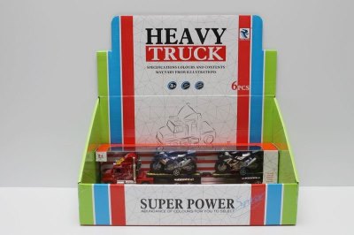 FRICTION TRUCK W/MOTOR WITH LIGHT MUSIC 3COLOR 6PCS - HP1038827