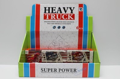 FRICTION TRUCK W/LIGHT MUSIC 3COLOR 6PCS - HP1038852