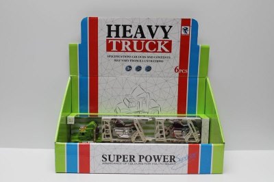 FRICTION TRUCK W/LIGHT MUSIC 3COLOR 6PCS - HP1038854