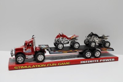 FRICTION CONTAINER CAR W/2 FREE CAR 2COLOR - HP1039006