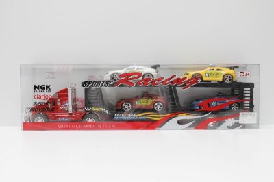 FRICTION TRUCK W/4 POLICE CAR RED/BLUE - HP1039009