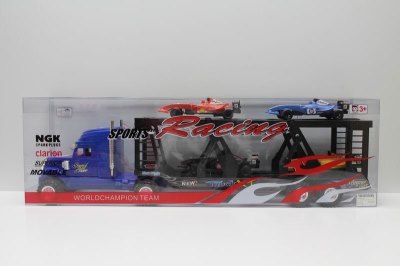 FRICTION TRUCK W/4 FREE WAY CAR RED/BLUE - HP1039035