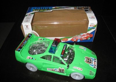 法拉利电动警车 带灯光 3色（红绿蓝） - HP1039728