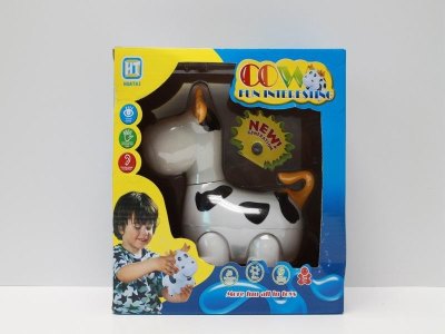 B/O CARTOON COW W/LIGHT & MUSIC， BUMP AND GO  - HP1039815