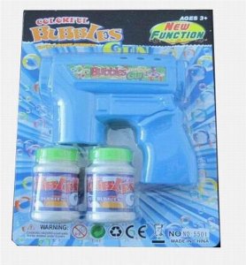 B/O BUBBLE GUN W/FLASHY (TRUE COLOR) - HP1040202
