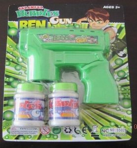 B/O BEN10 BUBBLE GUN W/FLASHY (TRUE COLOR) - HP1040203