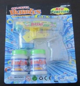 B/O BEN10 BUBBLE GUN W/FLASHY (TRANSPARENT) - HP1040204