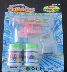 B/O BEN10 BUBBLE GUN W/FLASHY (TRANSPARENT) - HP1040207