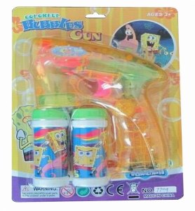 B/O BUBBLE GUN W/FLASHY(TRANSPARENT) - HP1040214