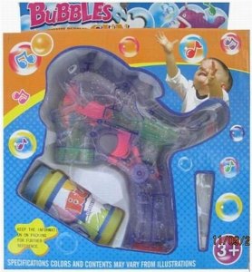 B/O WHALE BUBBLE GUN W/OPTICAL MUSIC & LIGHT(TRANSPARENT) - HP1040215