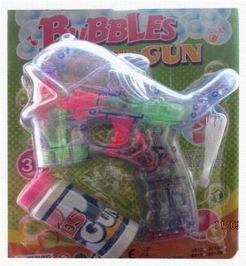 B/O WHALE BUBBLE GUN W/OPTICAL MUSIC & LIGHT(TRANSPARENT) - HP1040218