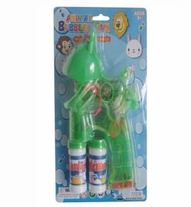B/O CARTOON RABBIT BUBBLE GUN W/LIGHT & MUSIC(TRANSPARENT) - HP1040223