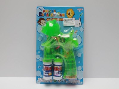 B/O CARTOON TIGER BUBBLE GUN W/LIGHT & MUSIC(TRANSPARENT) - HP1040224