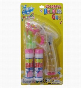 B/O BUBBLE GUN W/LIGHT & MUSIC(TRANSPARENT) - HP1040237