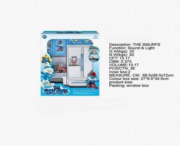 THE SMURFS FASHION KITCHEN SET W/LIGHT & SOUND - HP1040429