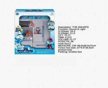 THE SMURFS FASHION KITCHEN SET W/LIGHT & SOUND - HP1040432