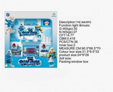 3D THE SMURFS FASHION KITCHEN SET W/LIGHT & SOUND - HP1040435