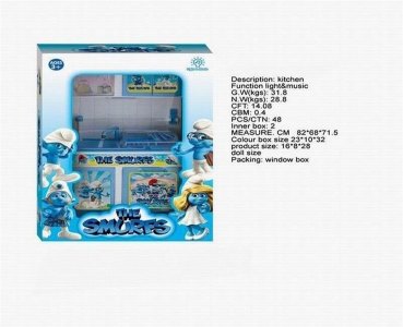 THE SMURFS FASHION KITCHEN SET W/LIGHT & SOUND - HP1040436