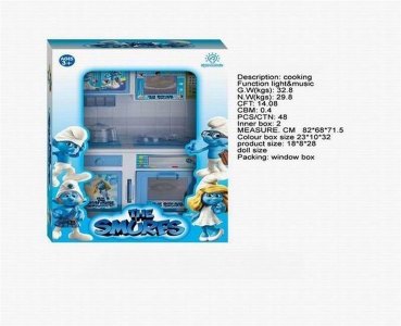THE SMURFS FASHION KITCHEN SET W/LIGHT & SOUND - HP1040439