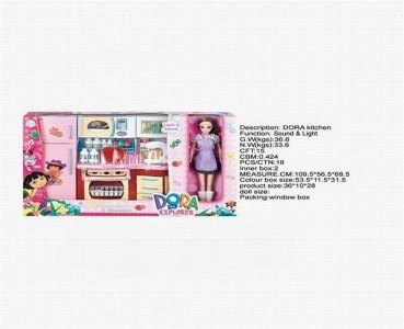 DORA FASHION FRIDGE W/DOLL - HP1040470