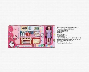 HELLO KITTY FASHION FRIDGE W/DOLL - HP1040476