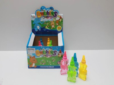 BUBBLE WATER PINK/BLUE/YELLOW/GREEN 24PCS DISPLAY BOX - HP1040537