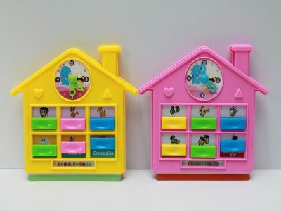 HOUSE LEARNING MACHINE W/4CARDS YELLOW/PINK - HP1040559
