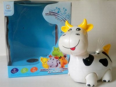 B/O CARTOON COW W/LIGHT & MUSIC & BUMP AND GO (RUSSIAN VERSION)  - HP1041160