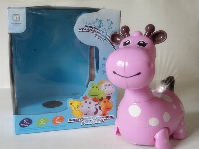 B/O CARTOON GIRAFFE W/LIGHT & MUSIC & BUMP AND GO (RUSSIAN VERSION)  - HP1041163