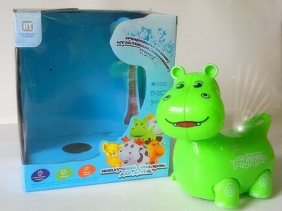 B/O CARTOON HIPPO W/LIGHT & MUSIC & BUMP AND GO (RUSSIAN VERSION)  - HP1041167