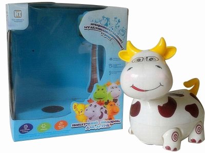 B/O CARTOON COW MASTER W/LIGHT & MUSIC & BUMP AND GO (RUSSIAN VERSION)  - HP1041168